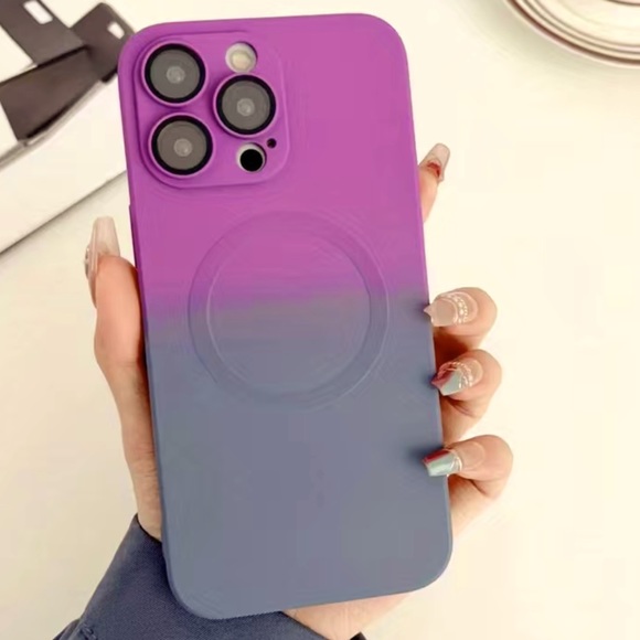 Mag Safe Ombré Phone Case iPhone 15 NEW - Picture 1 of 4